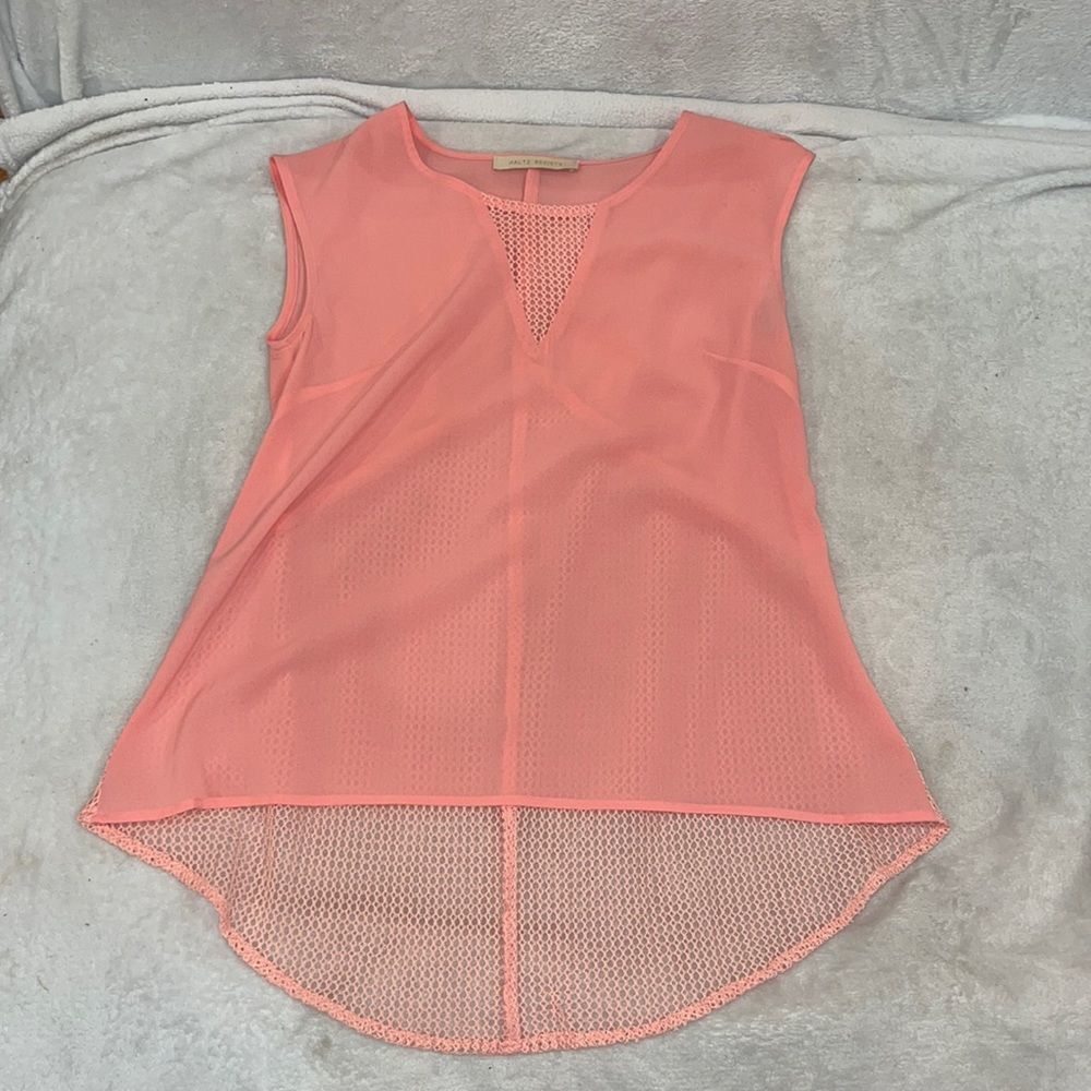 Pink womens size M haute society top blouse